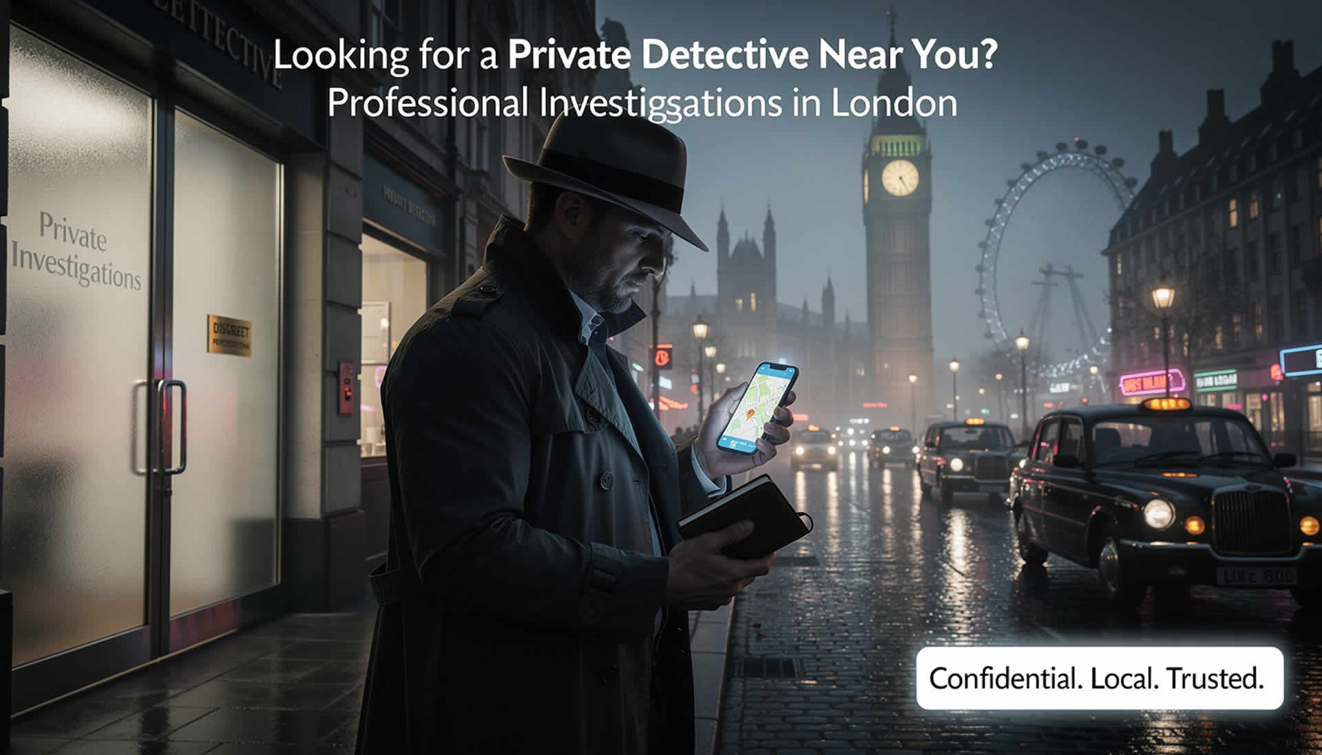 Looking for a Private Detective Near you: In London